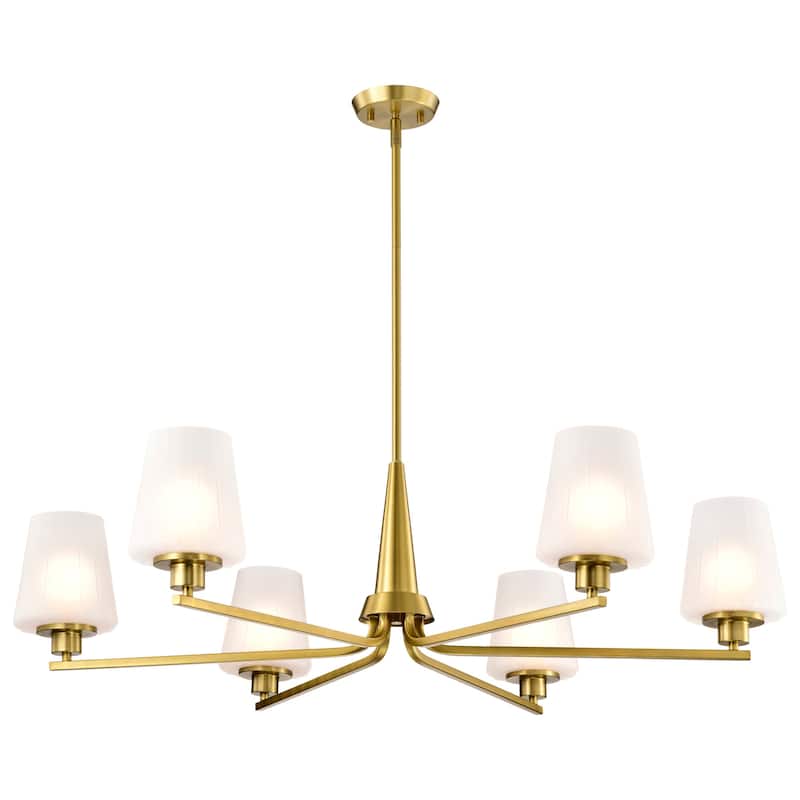Nuvo Lighting 60/8226 Lune 6 Light 40" Wide Chandelier