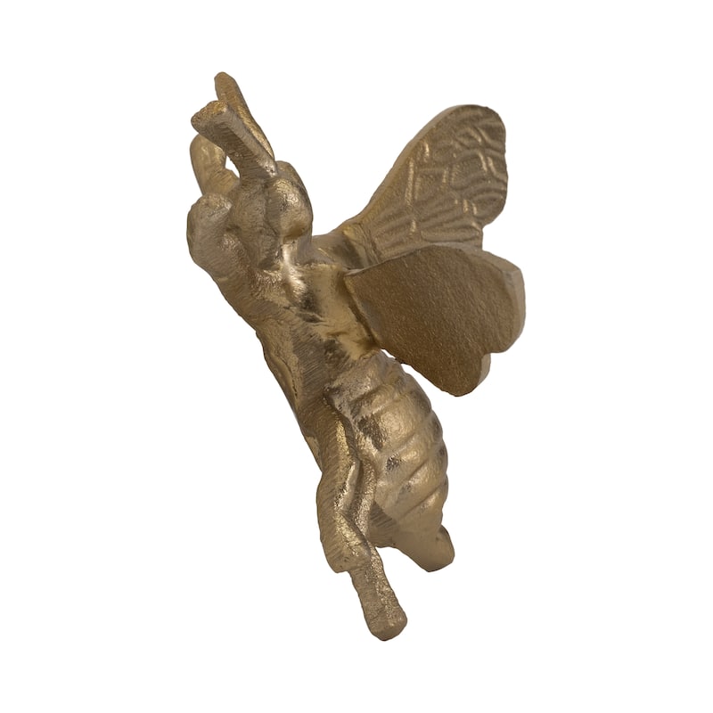 Sagebrook Home Artisan-Inspired Bee Figurine, Elegant Home Accent Piece - 7" x 6" x 3"