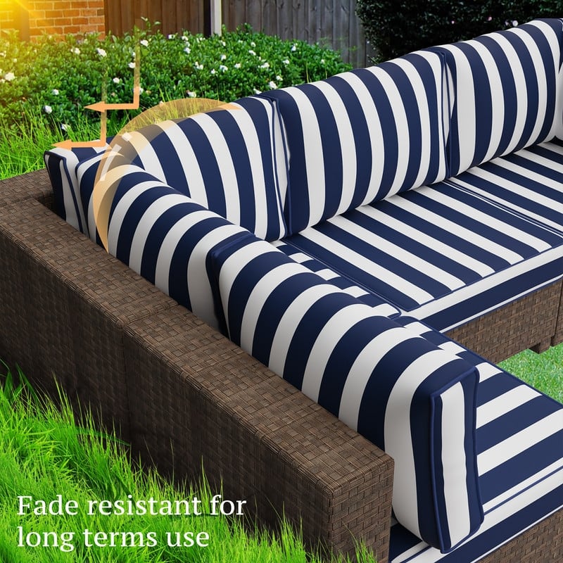 14 Piece Patio Furniture Cushion Set Outdoor Sofa Replacement Cushions