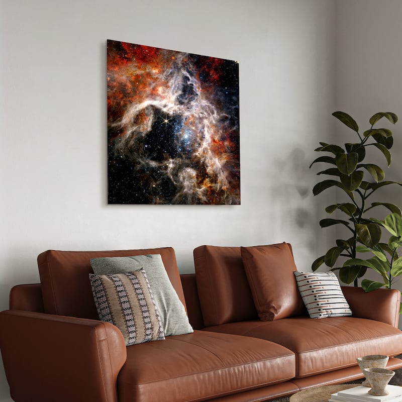 Empire Art Direct The Tarantula Nebula Printed Tempered Glass Wall Art - Multi-Color
