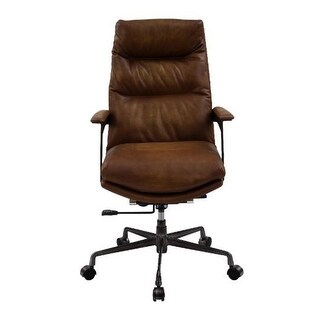 Leather upholstered office chair clearance