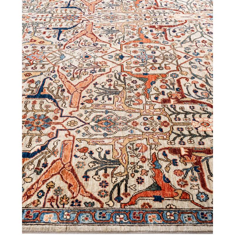 Serapi One-of-a-Kind Hand-Knotted Area Rug - Ivory - 8' 0" x 9' 10"