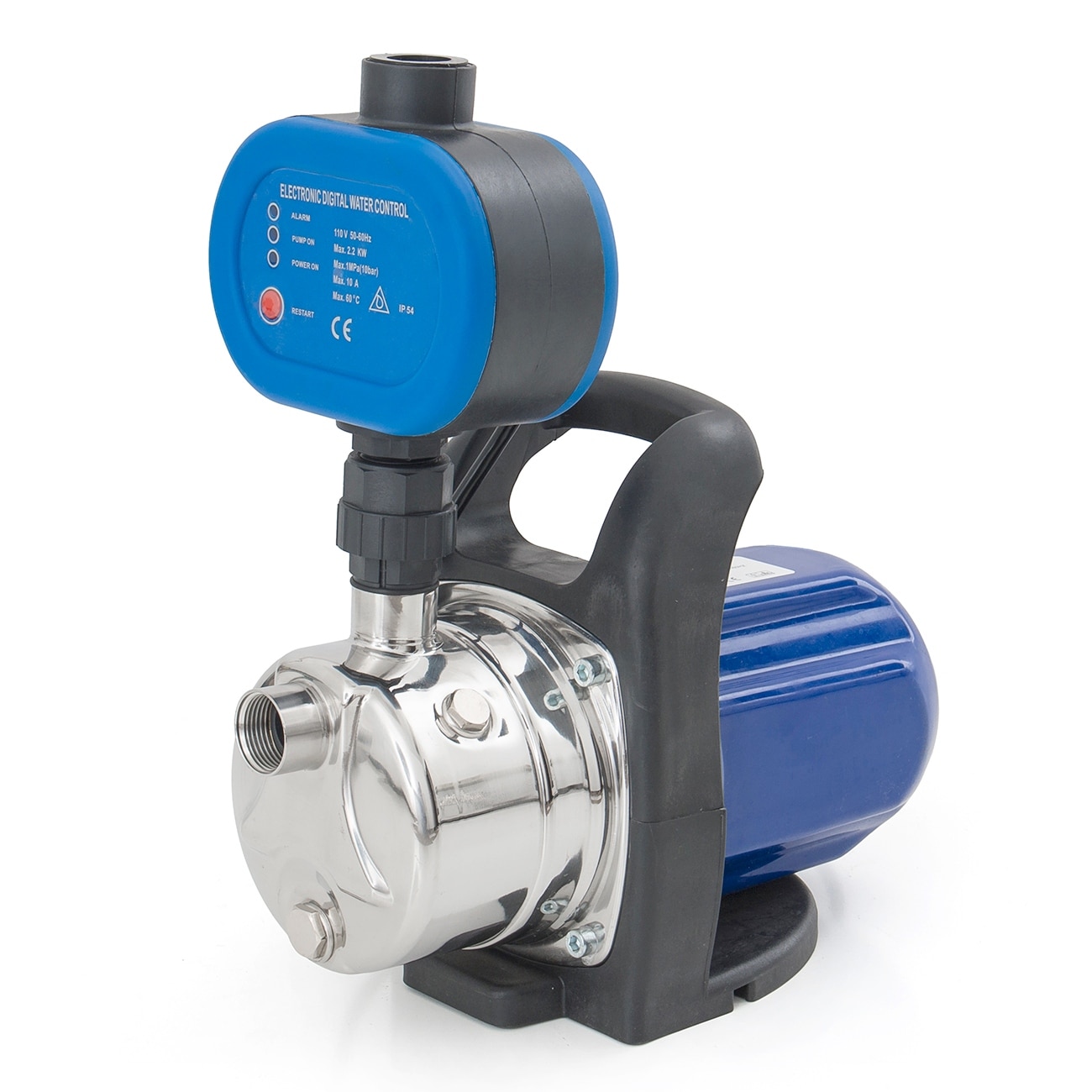 1200W 110V Water Booster Pump 1/" Stainless Steel Home Garden Irrigation Draining