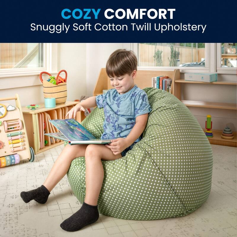 Small Refillable Bean Bag Chair for Kids and Teens
