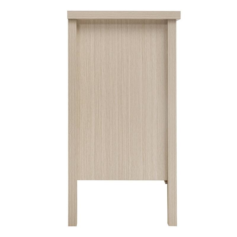 2-Door Carved Storage Cabinet with Adjustable shelf, Accent Furniture for Living Room, Hallway
