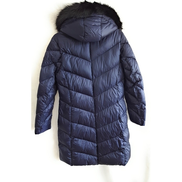 michael kors navy blue puffer coat