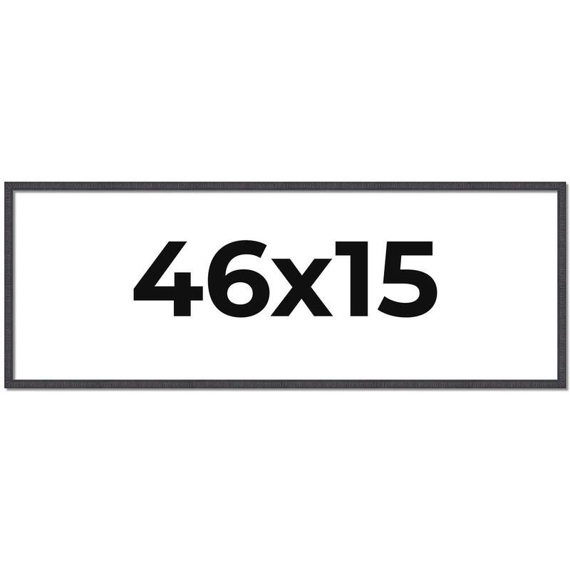 46x15 Frame Brown Solid Wood Picture Frame - Complete Modern Photo