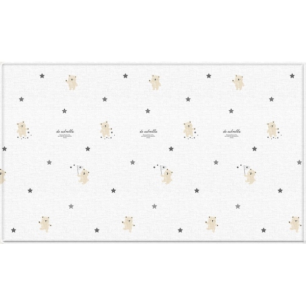 slide 2 of 2, PureSoft™ Play Mat - 92.5 x 55.1 x 0.6 in - Oblique + Teddy Bear Star - Multi Multi