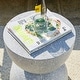 preview thumbnail 26 of 58, Glitzhome 18"H Modern MGO Faux Terrazzo Planter Stand Garden Stool