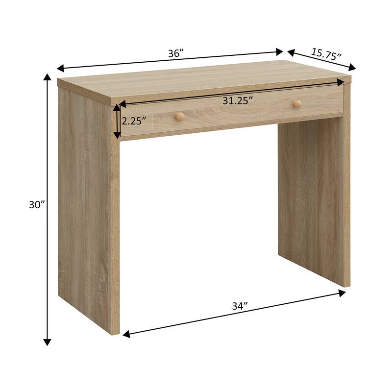 Convenience Concepts Northfield 1 Drawer 36 inch Desk