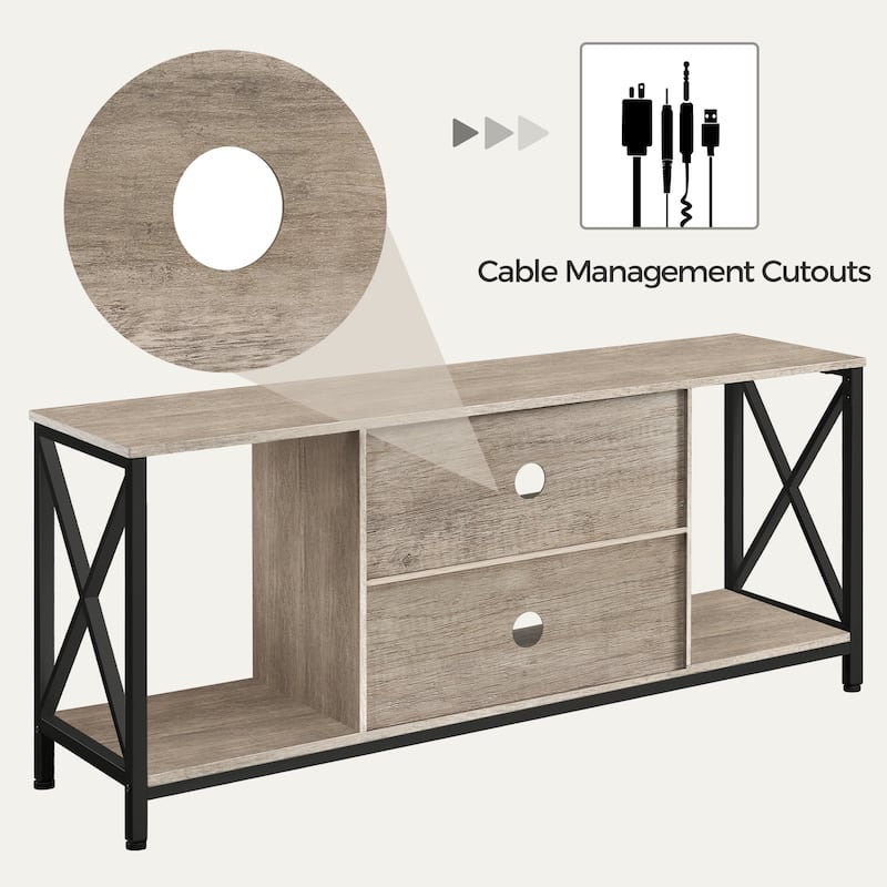 Yaheetech 55" W TV Stand TV Console Table for Living Room