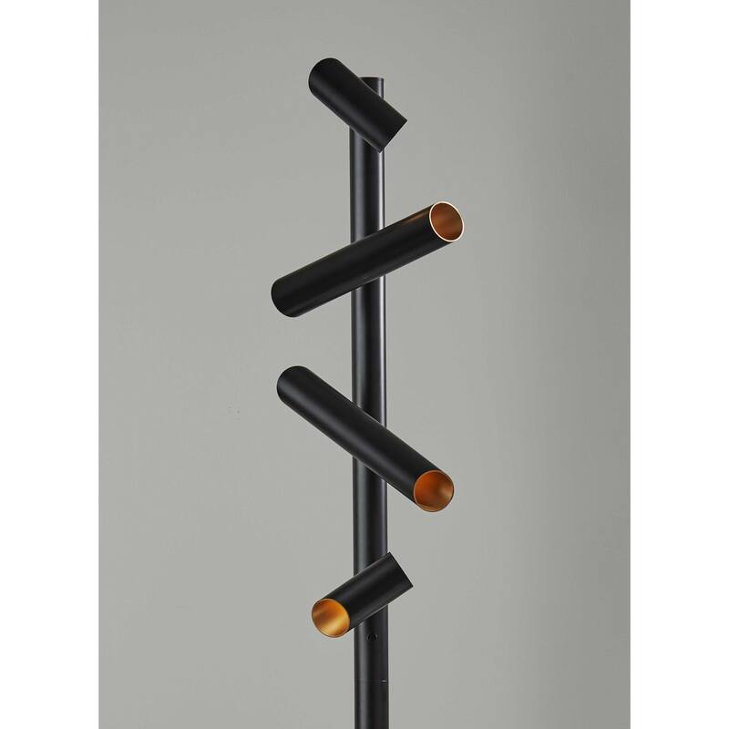 This Way That Way Black Metal LED Floor Lamp