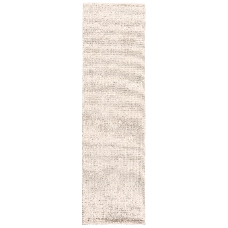 SAFAVIEH Handmade Natura Loukia Wool Rug - 2'3" x 8' Runner - Ivory