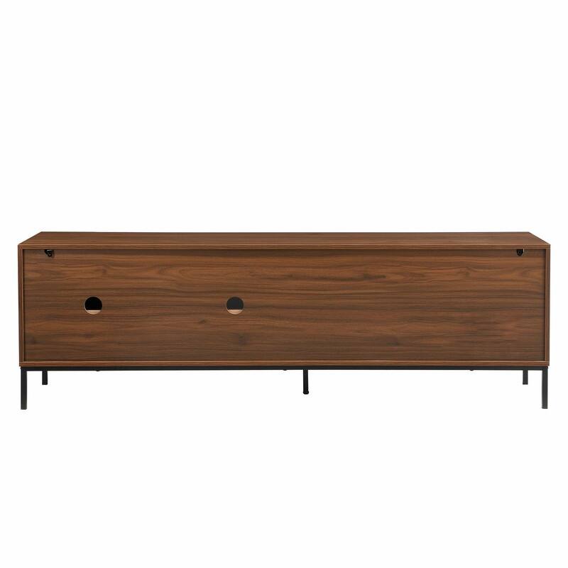 70.8'' Modern TV Stand for TVs up to 75", Entertainment Center with Storage, Sliding Doors