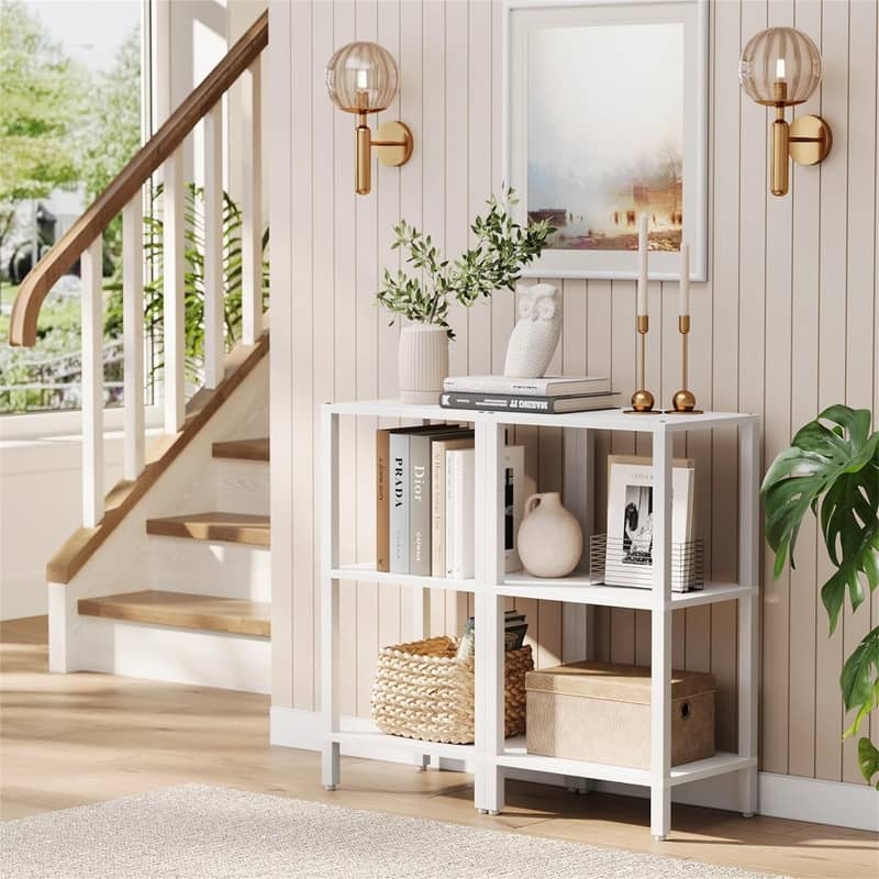 6 Tier Tall Book Shelf - 10.7"D x 15"W x 65.3"H