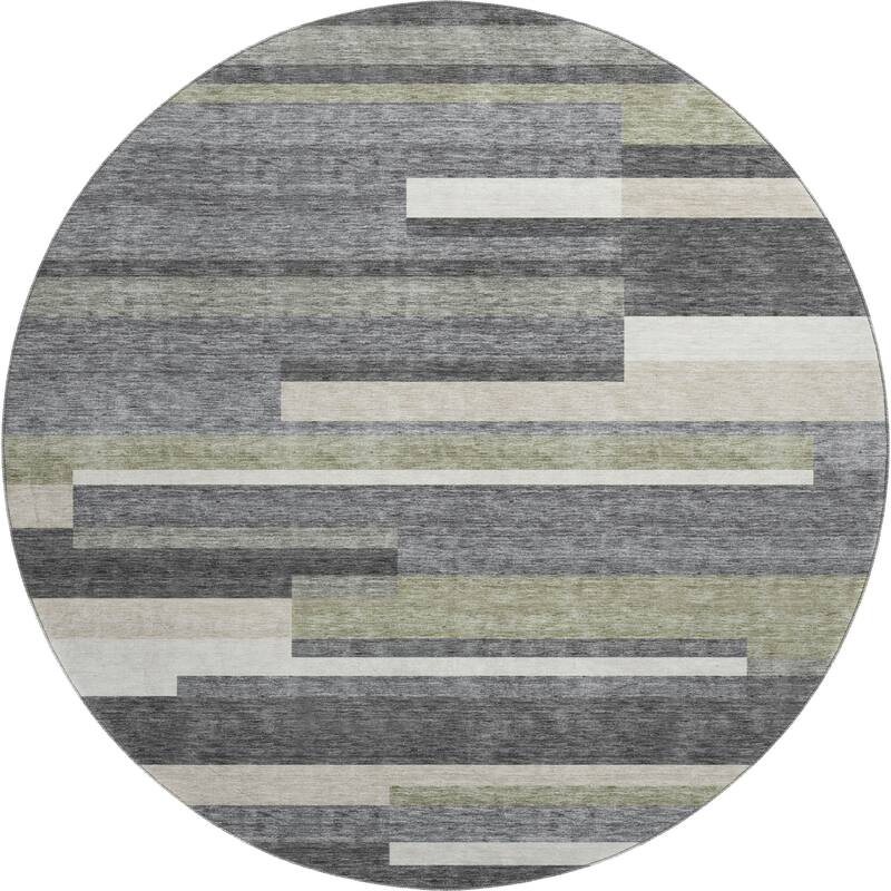 Premium Washable Super Soft Stripes Stacked Mayfield Rug
