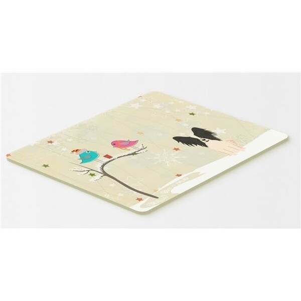 Carolines Treasures BB2548CMT Christmas Presents Between Friends Papillon Black & White Kitchen or Bath Mat 20 x 30