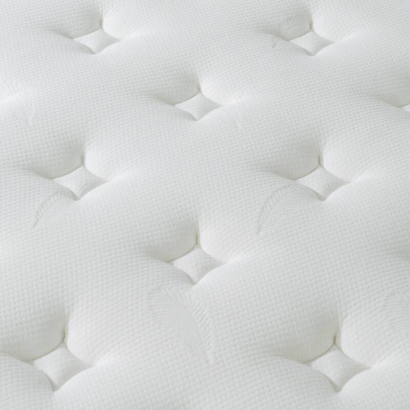 14 Inch Breathable Cool Cover Memory Foam Individual Pocket Spring Hybrid Mattress