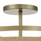 preview thumbnail 4 of 8, Minka Lavery Windward Passage 4 Light 21" Wide Semi-Flush Drum Ceiling