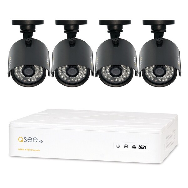 Q-See 4 Channel HD Security System with 4-720p HD Cameras, Pre-installed 1TB Hard Drive