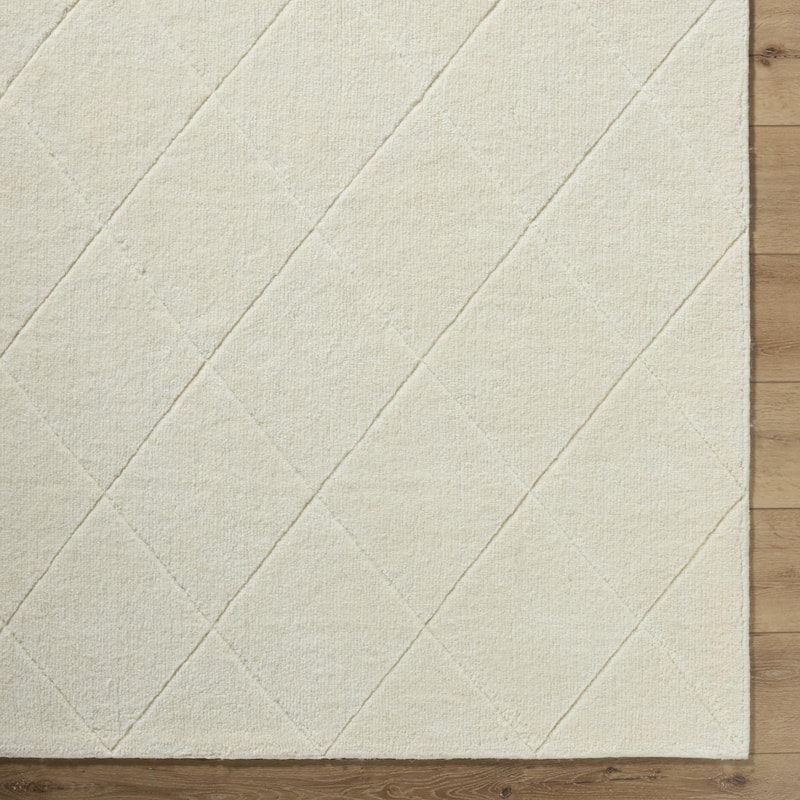 Livabliss Modern & Contemporary Wooly Geometric Washable Area Rug