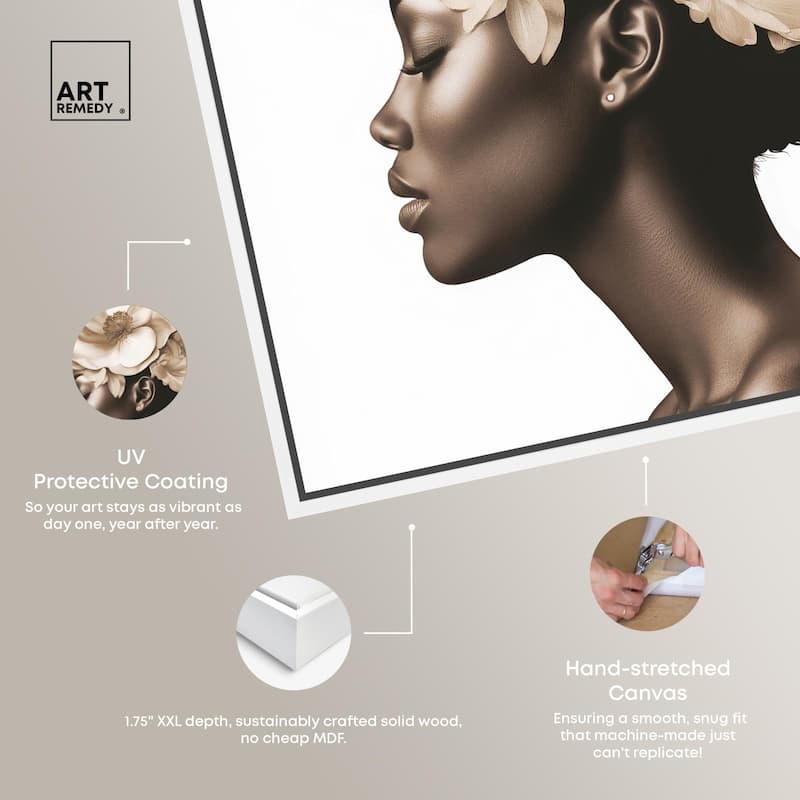 In Her Thoughts I Canvas by Art Remedy