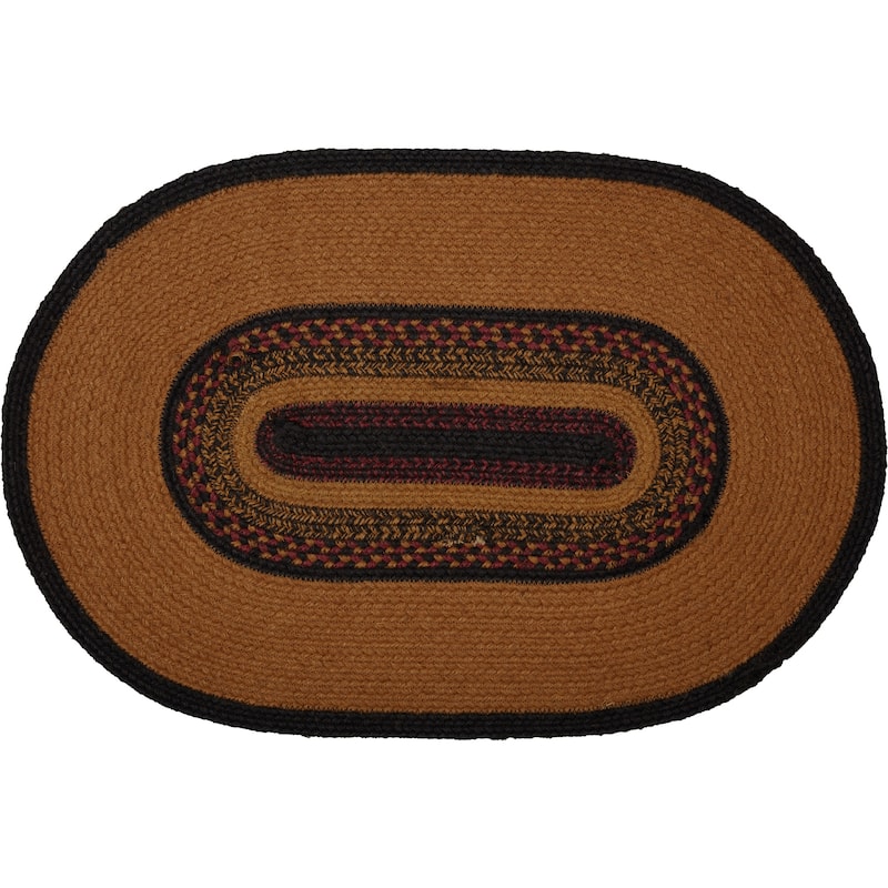 Heritage Farms Star Jute Rug Oval w/ Pad 20x30 - 20" x 30"