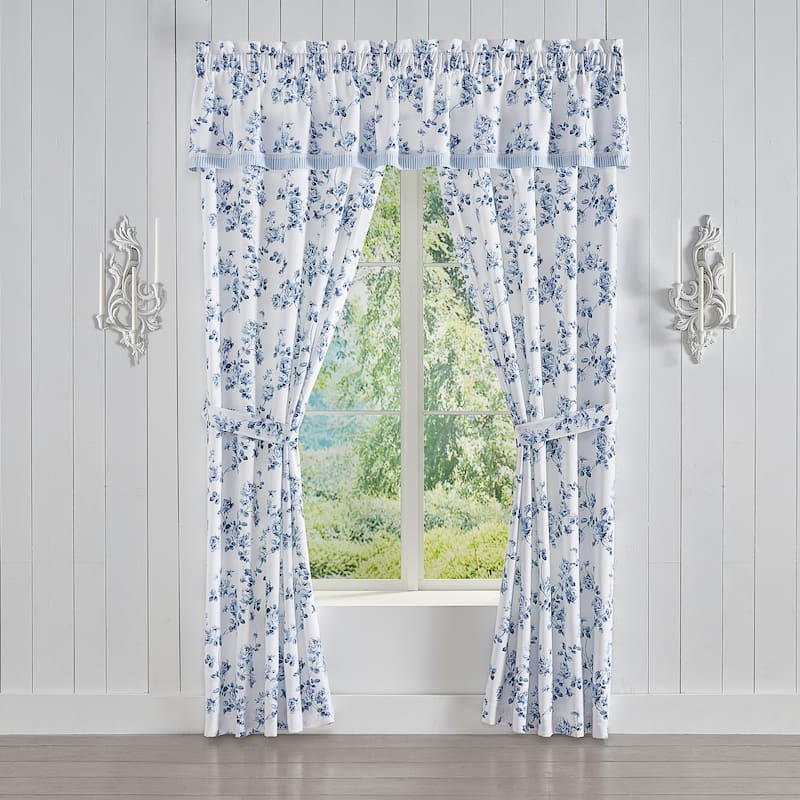 Royal Court Rialto 84" Window Panel Pair - 84 Inches - French Blue