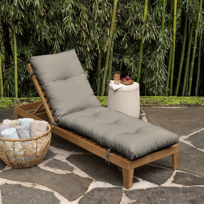 ARDEN earthFIBER Outdoor Tufted Chaise Cushion, 22 x 76
