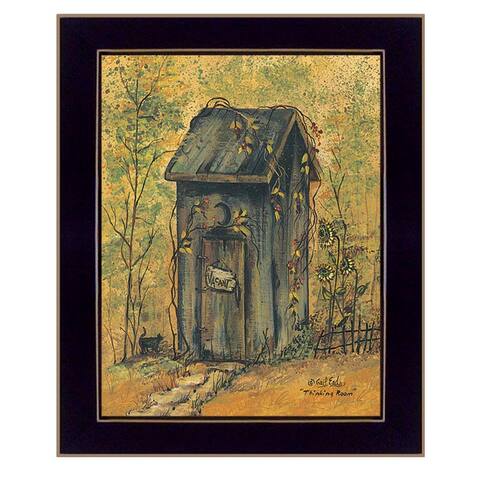 "Thinking Room" By Gail Eads, Ready to Hang Framed Wall Art, Black Frame
