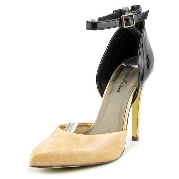 Michael Antonio Lunella Women Pointed Toe Synthetic Nude Heels