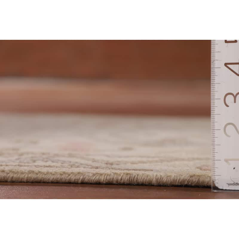 Earth Tone Oushak Indian Runner Rug Handmade Wool Carpet - 2'6"x 9'6"