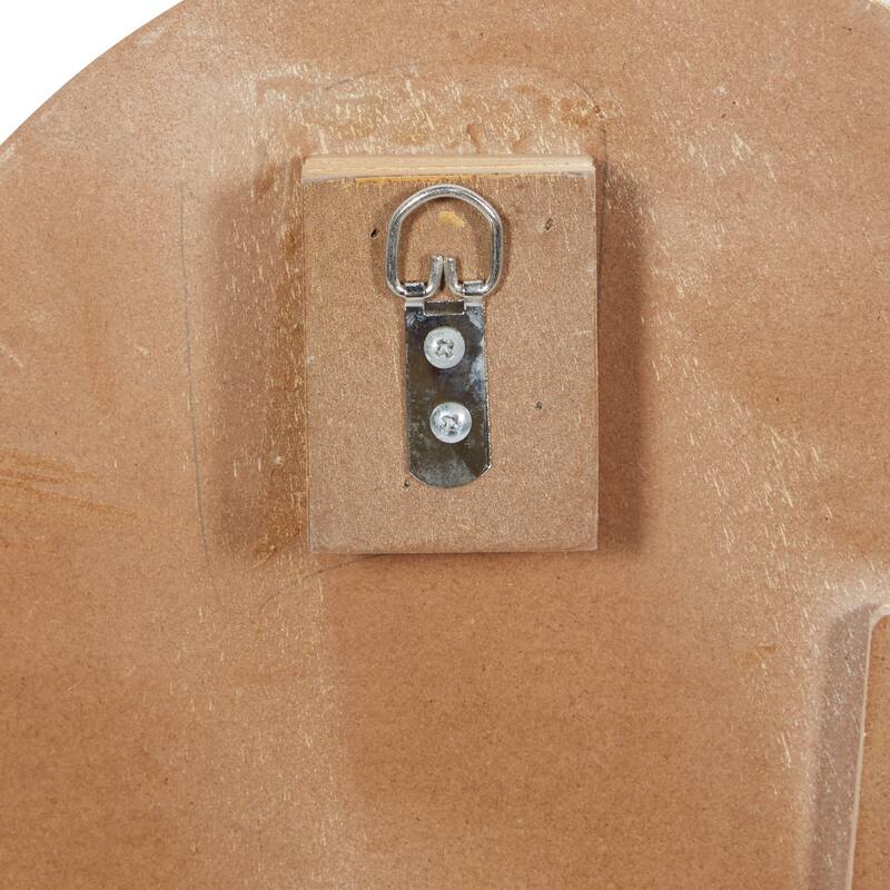 White Wood Intricately Carved Floral Home Wall Decor