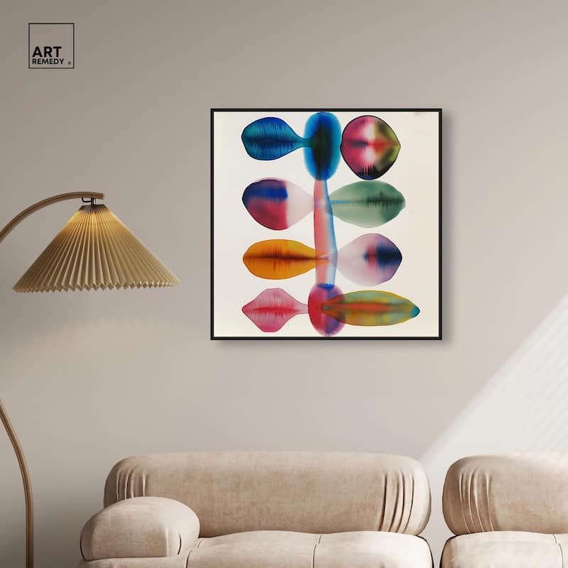 Chromatic Column Canvas by Art Remedy
