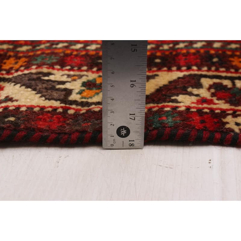 ECARPETGALLERY Hand-knotted Melis Red Wool Rug - 6'9 x 9'8