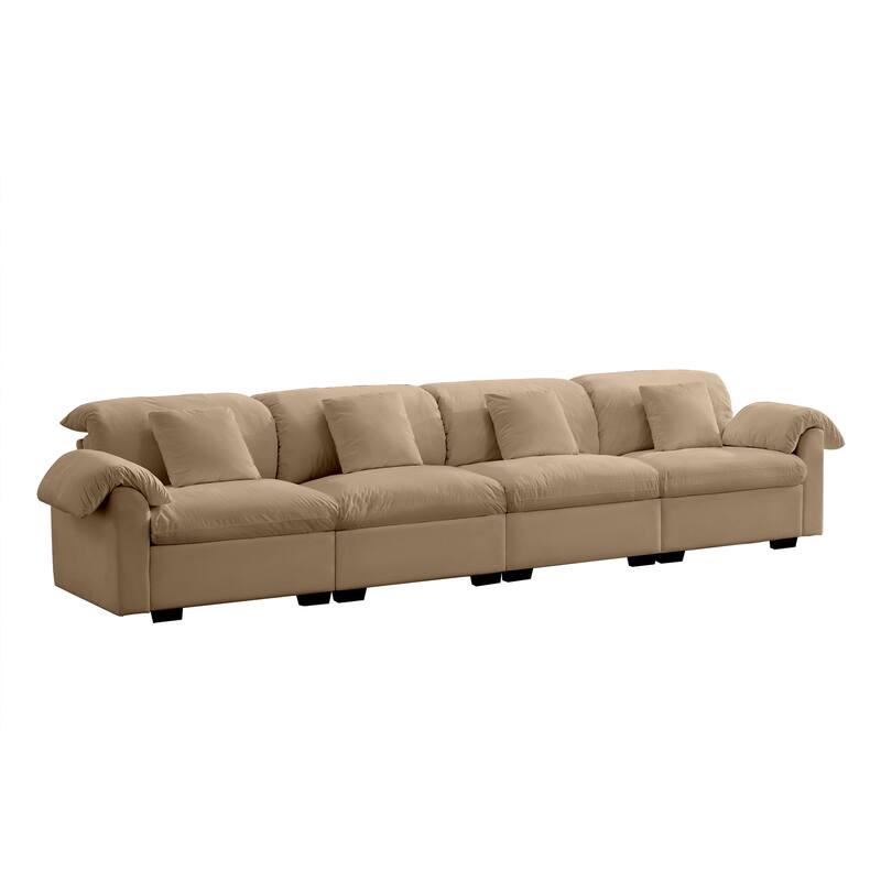 Large Deep Seat Modular Sofa with Storage Seats