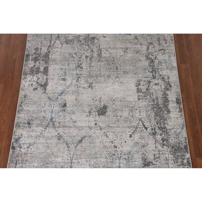 Multi-Color Abstract Turkish Area Rug Machine Made Carpet - 5'3" x 7'8"