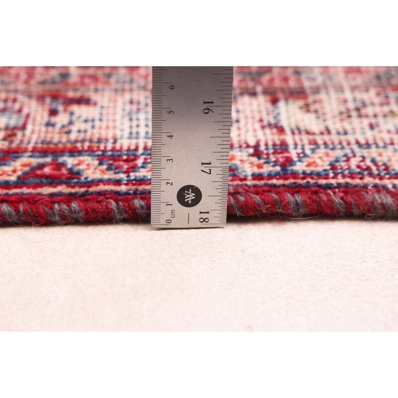 ECARPETGALLERY Hand-knotted Antalya Vintage Dark Red Wool Rug - 6'4 x 9'8