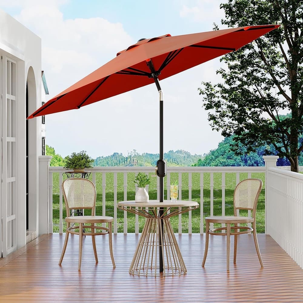 9 FT Outdoor Table Patio Umbrella, Waterproof UV Protection for Garden, Backyard, Poolside