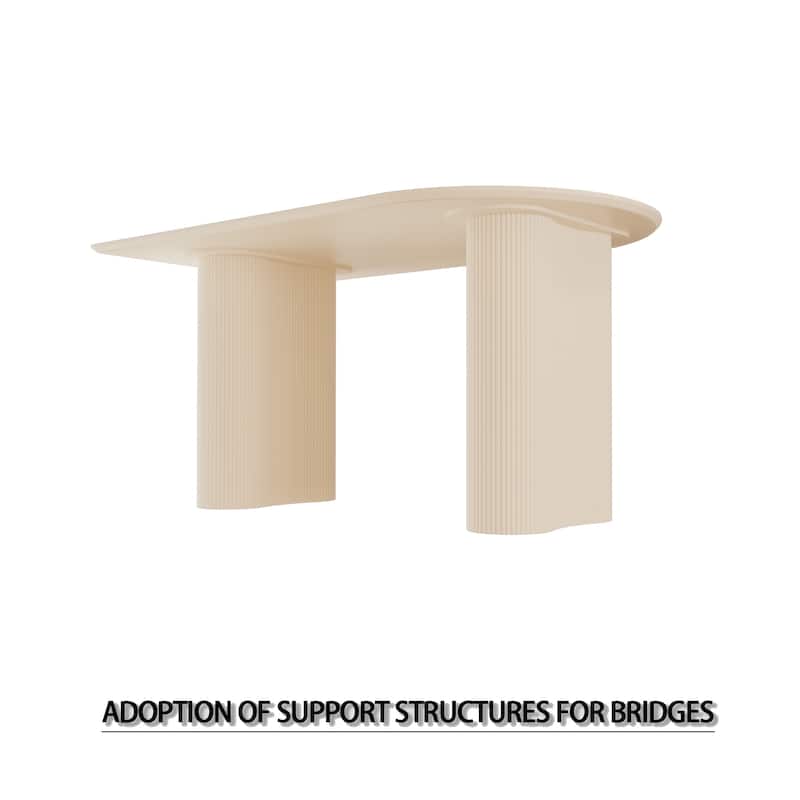 Modern Kitchen Table & Chairs Set with Leather Dining Chairs