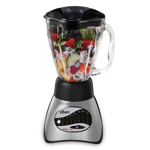 Oster® Classic Series 16 Speed Blender with 5Cup Glass Jar, Brushed