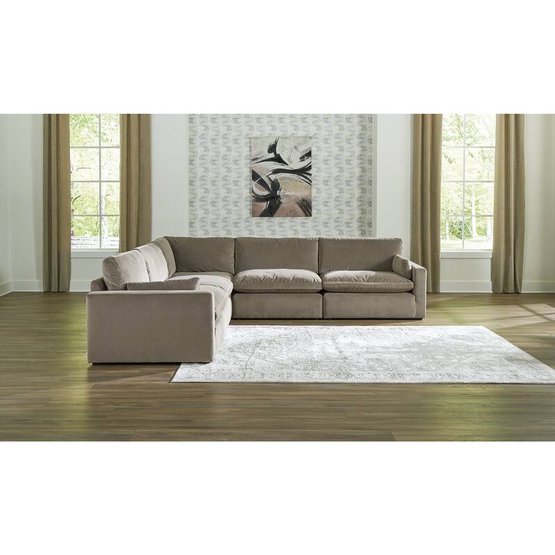 Signature Design by Ashley Sophie Brown 5-Piece Sectional - 127"W x 127"D x 36"H