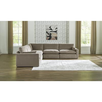 Signature Design by Ashley Sophie Brown 5-Piece Sectional - 127"W x 127"D x 36"H
