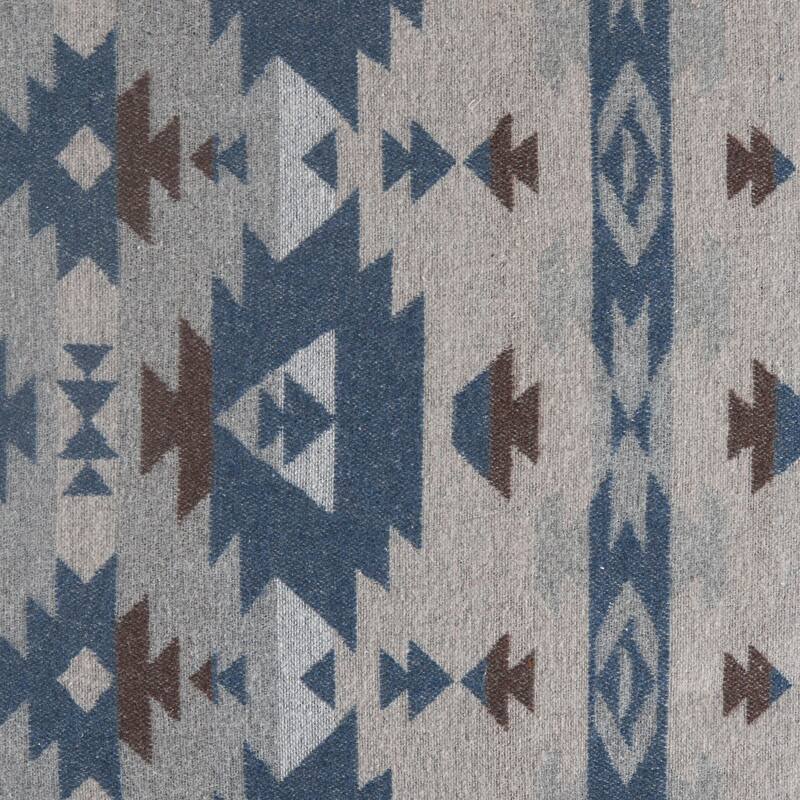 Paseo Road Southwest Aztec Design Throw with Sherpa Backing, 50" x 60"