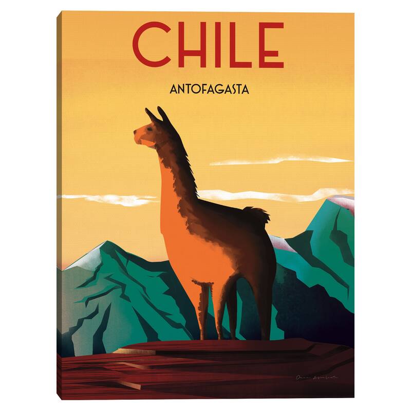 Chile Canvas Art Print