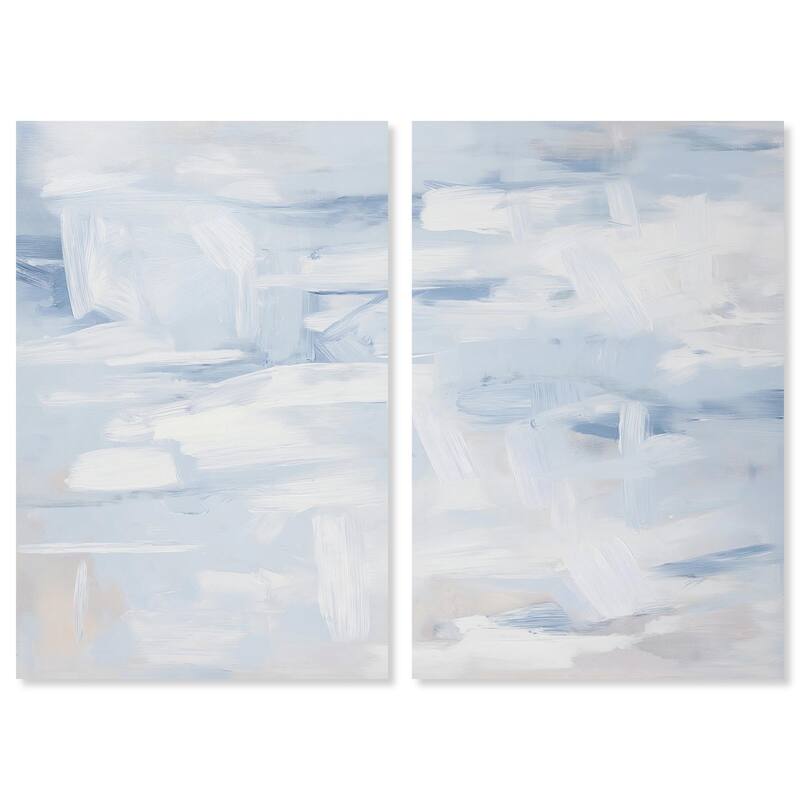 Frozen in Time II Canvas Set of 2 by Art Remedy, Gallery Wrapped - 24" x 36"