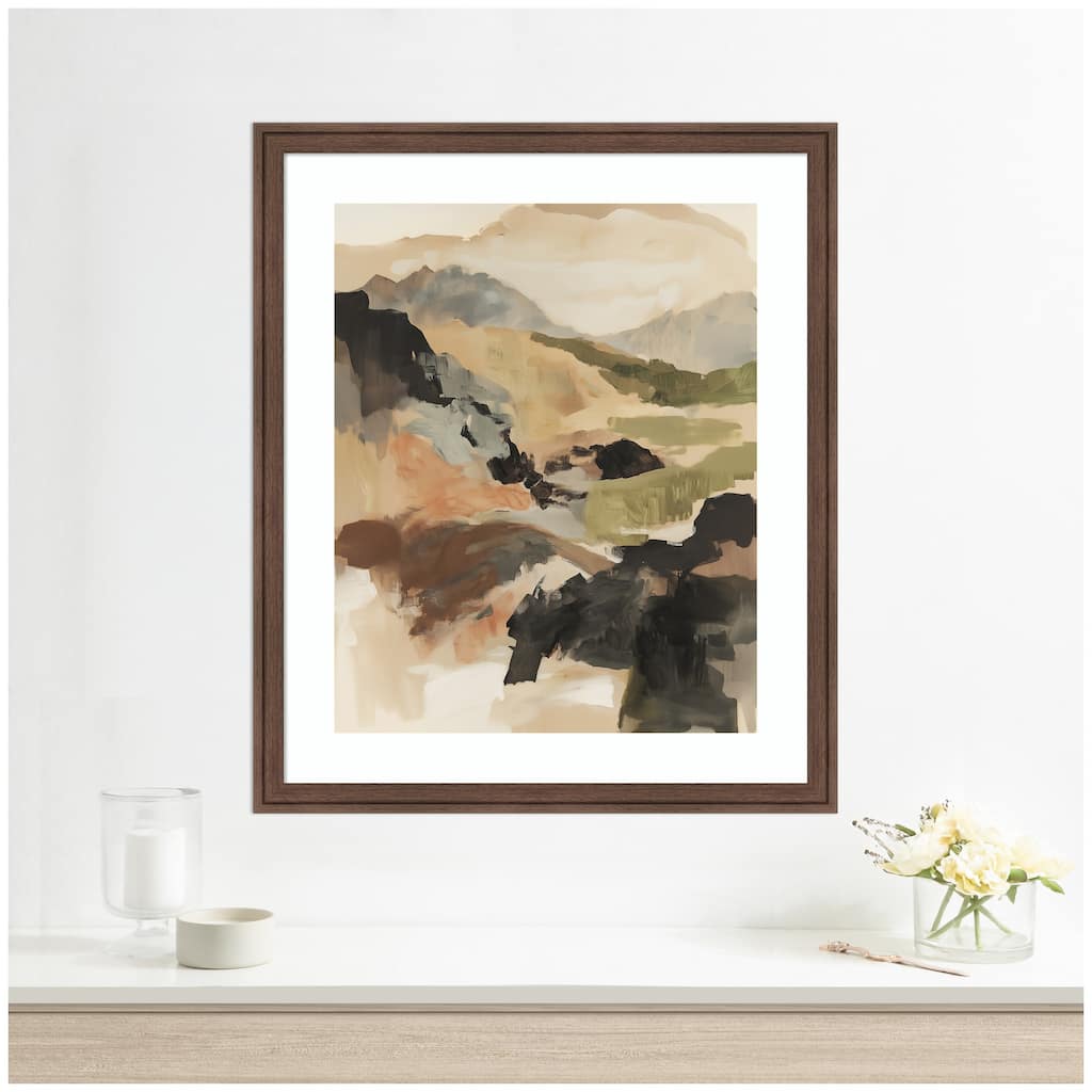 Kate and Laurel Framed Art Tonal Mountains II by Amy Lighthall