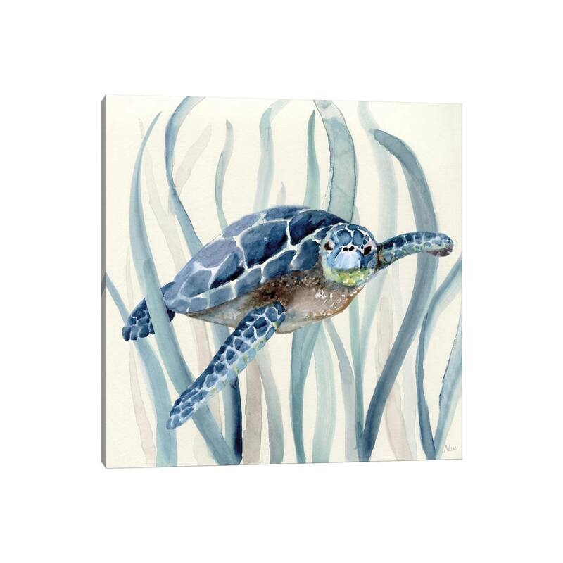 iCanvas "Turtle in Seagrass I" by Nan Canvas Print