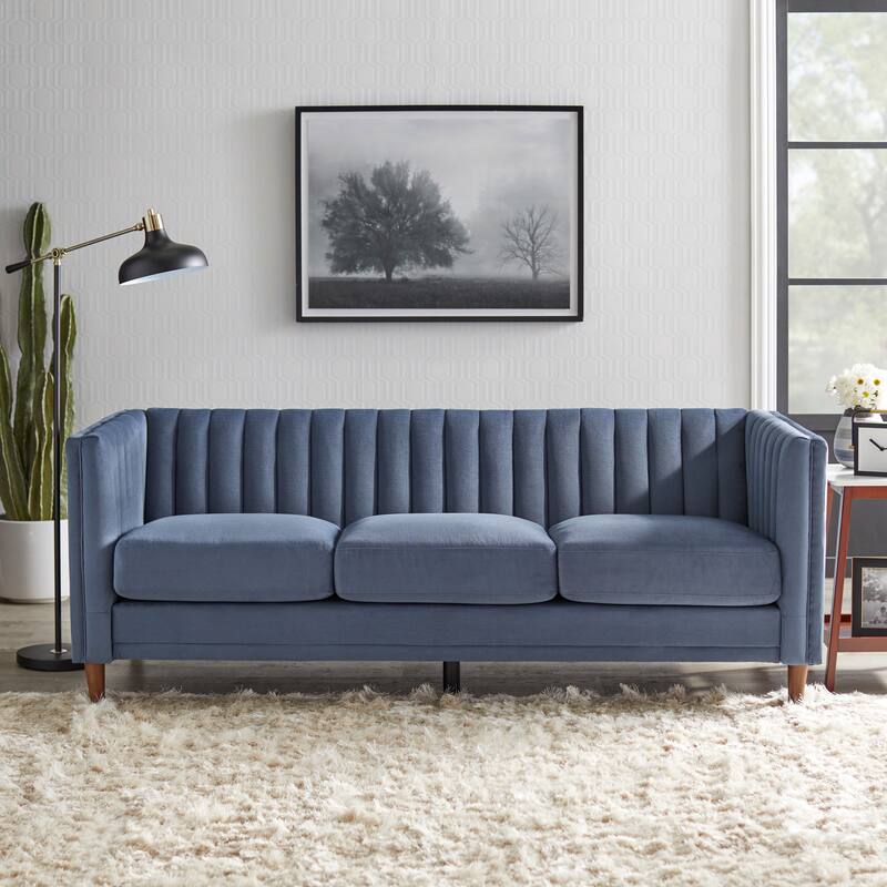 Lifestorey Paxton Channel Back Tuxedo Sofa