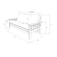 preview thumbnail 16 of 20, Somette Tucson Full-size Rustic Walnut Futon Set with Mattress